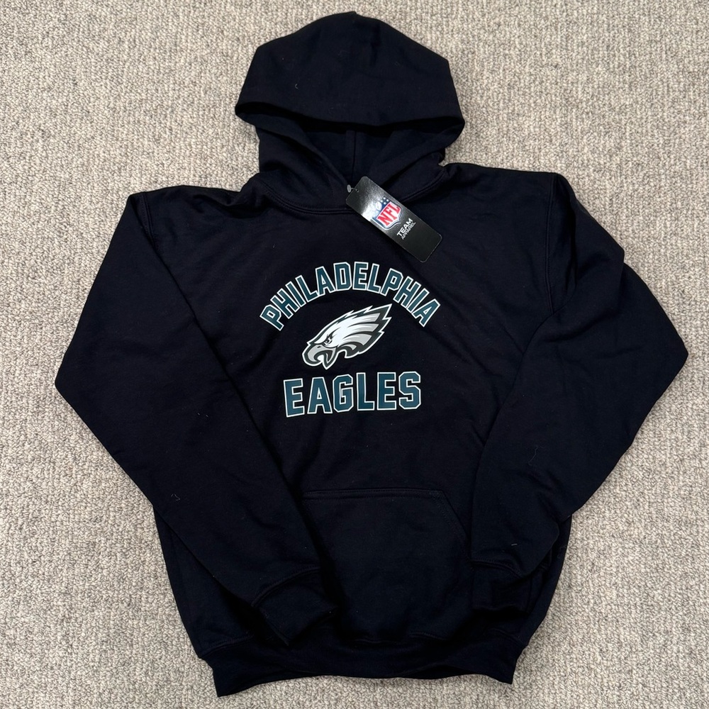 NWT! Youth XL. Philadelphia Eagles Black Hoodie